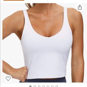 Two cropped tanks/sports bra